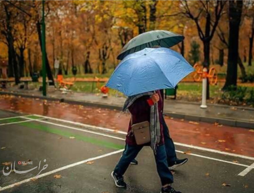 رگبار باران و وزش باد در کشور