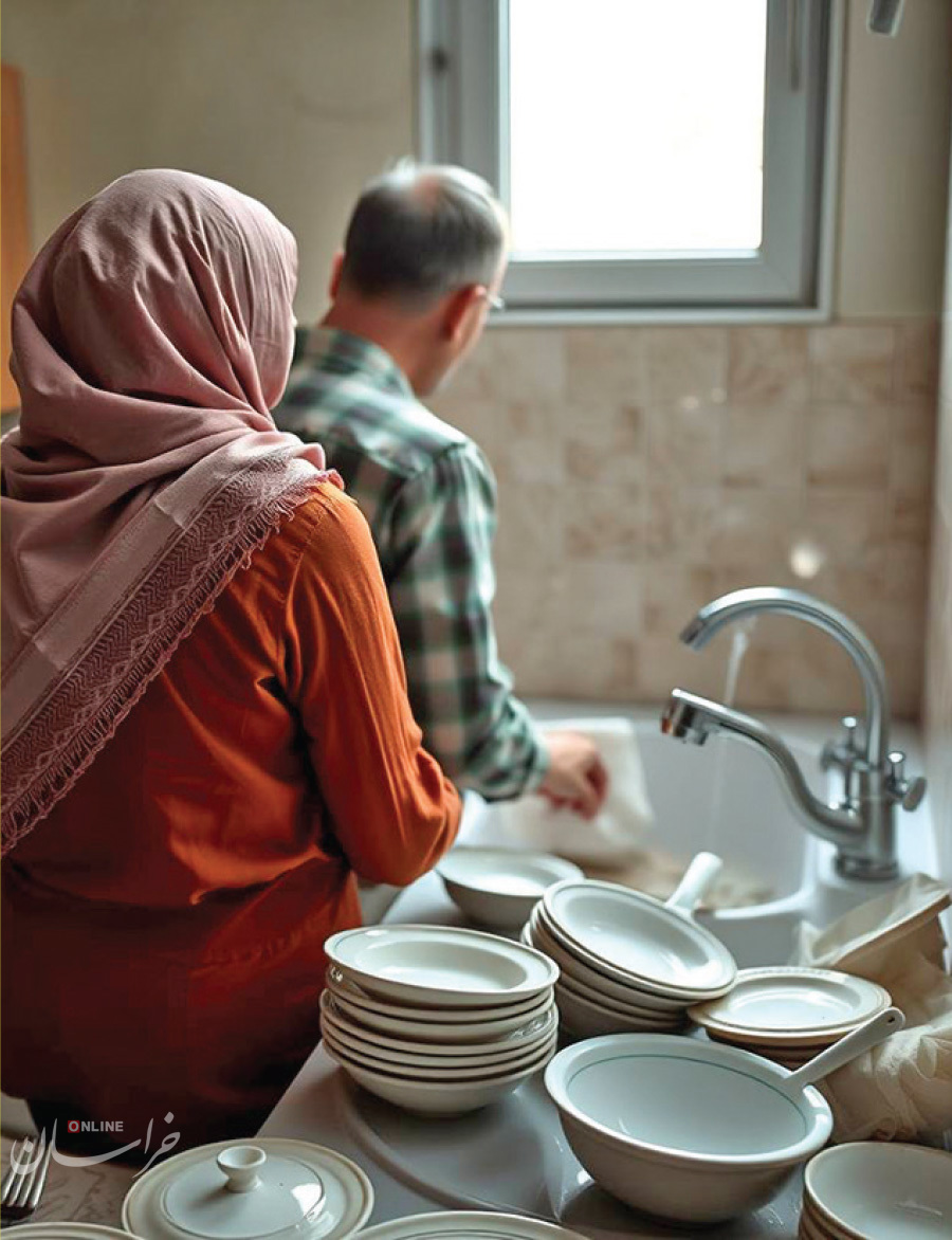 طلاق عجیب بهخاطر نشستن ظرفها