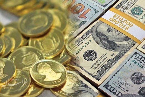 کاهش قیمت دلار و سکه در معاملات امروز