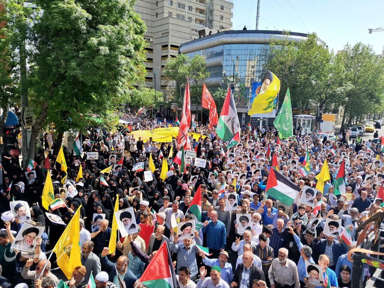 نمازگزاران مشهدی جنایت رژیم صهیونسیتی را محکوم کردند